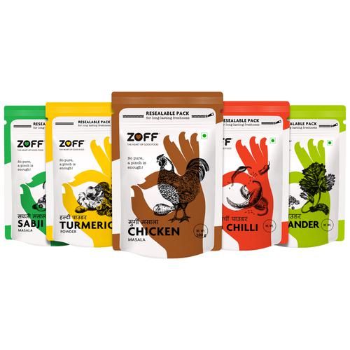 Zoff Starter Spices Kit - Non Veg, 400 g (Pack of 5)-1.webp